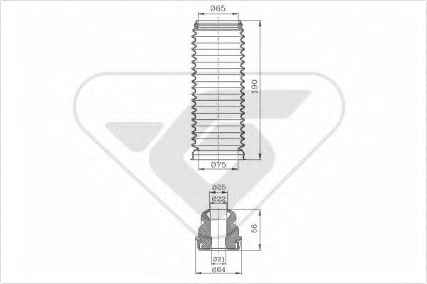 прахозащитен комплект, амортисьор KP005