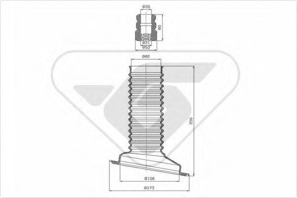 прахозащитен комплект, амортисьор KP047