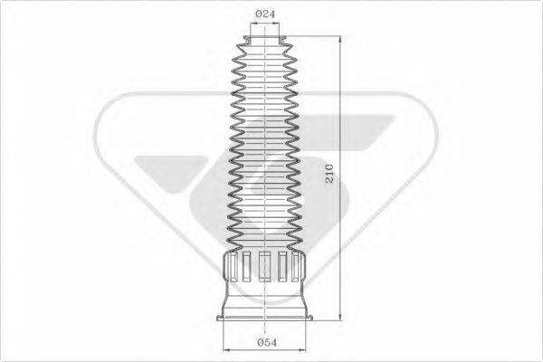 прахозащитен комплект, амортисьор KP067