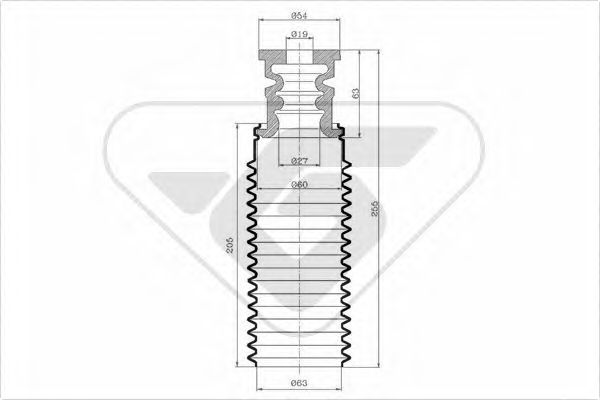 прахозащитен комплект, амортисьор KP070