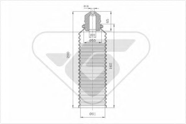 прахозащитен комплект, амортисьор KP079