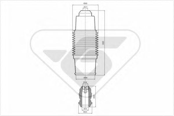 прахозащитен комплект, амортисьор KP084