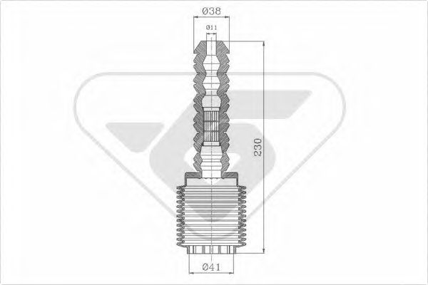 прахозащитен комплект, амортисьор KP037