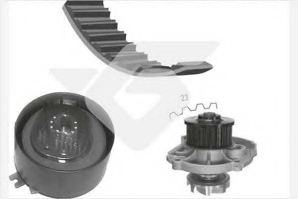 водна помпа+ к-кт ангренажен ремък KH 139WP39