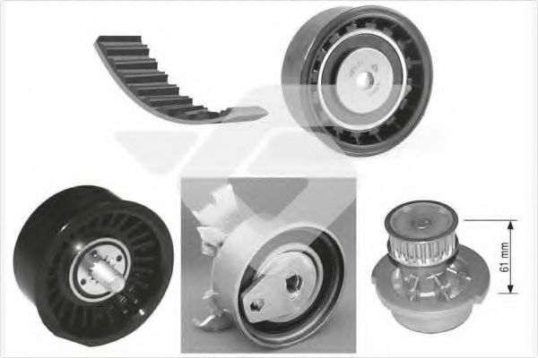 водна помпа+ к-кт ангренажен ремък KH 152WP19