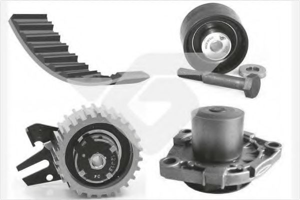 водна помпа+ к-кт ангренажен ремък KH 411WP72