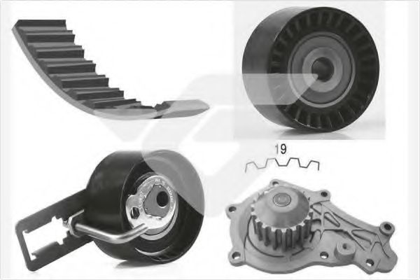 водна помпа+ к-кт ангренажен ремък KH 450WP64
