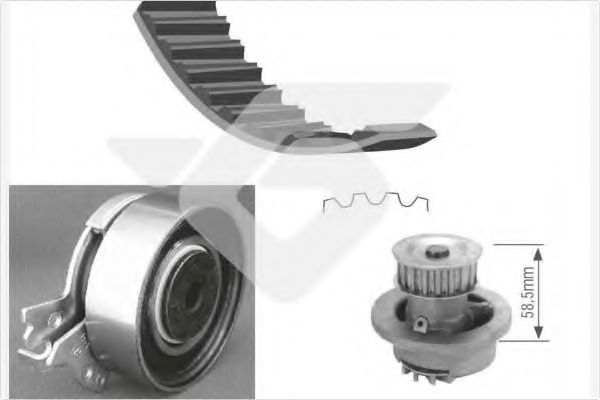 водна помпа+ к-кт ангренажен ремък KH 60WP02