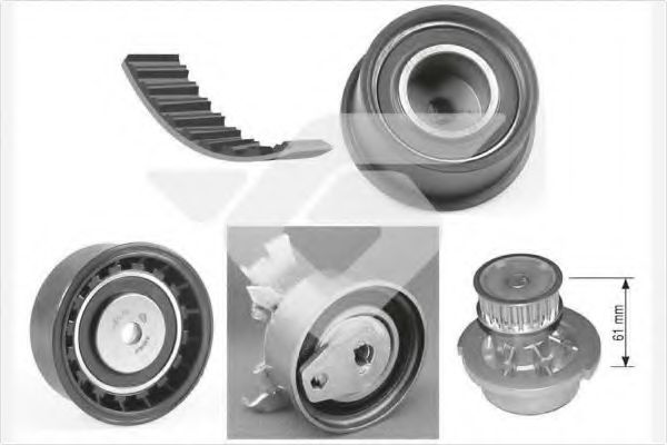 водна помпа+ к-кт ангренажен ремък KH 82WP19