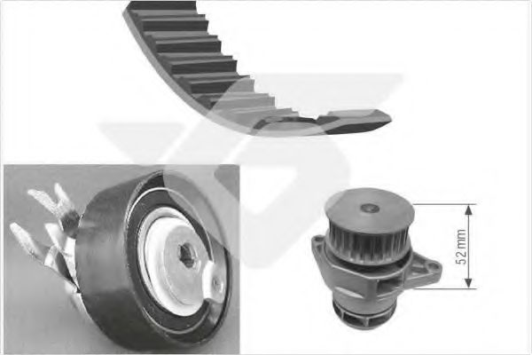 водна помпа+ к-кт ангренажен ремък KH 88WP24