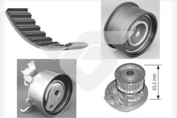 водна помпа+ к-кт ангренажен ремък KH 96WP20