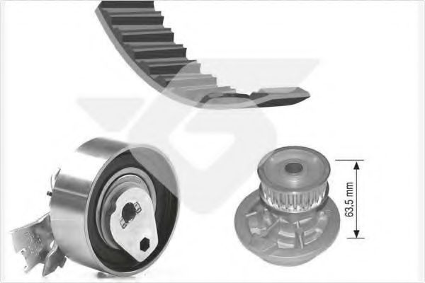 водна помпа+ к-кт ангренажен ремък KH 98WP21