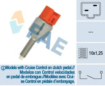 ключ за спирачните светлини; ключ, задействане на съединителя (Geschwindigkeitsregelanlag 24630
