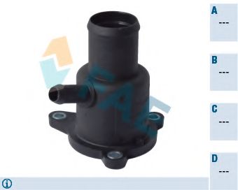 фланец за охладителната течност