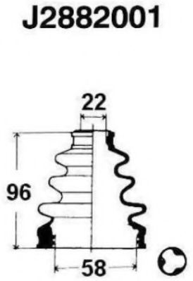 комплект маншон, полуоска J2882001