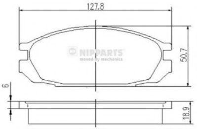 комплект спирачно феродо, дискови спирачки