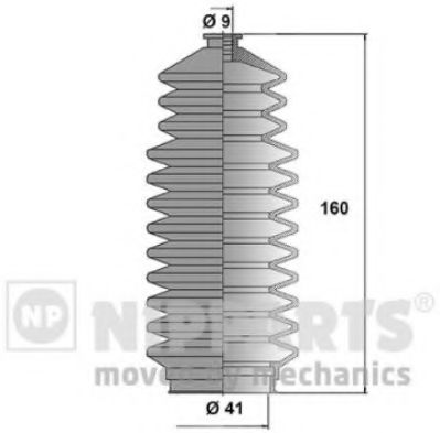 комплект маншон, кормилно управление J2851007