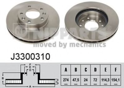 спирачен диск J3300310