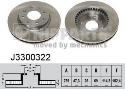 спирачен диск J3300322