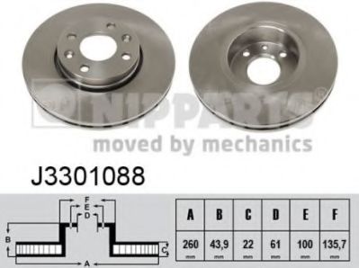 спирачен диск J3301088