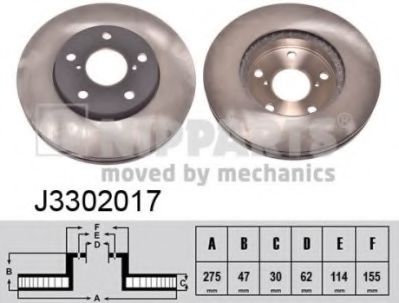 спирачен диск J3302017