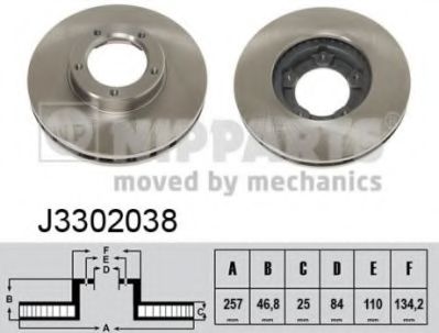спирачен диск J3302038