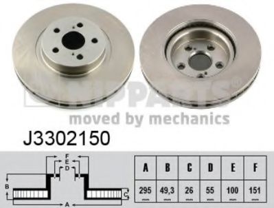 спирачен диск J3302150