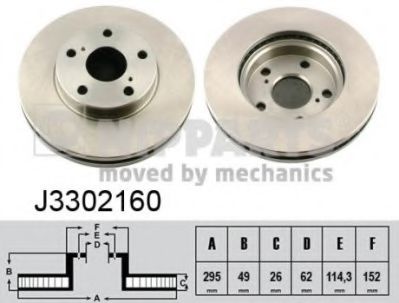 спирачен диск J3302160