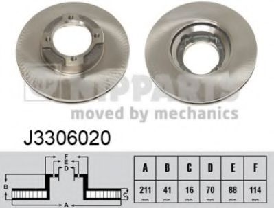спирачен диск J3306020