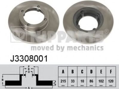 спирачен диск J3308001