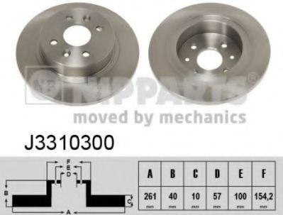 спирачен диск J3310300