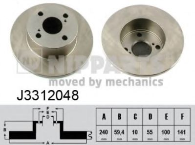 спирачен диск J3312048