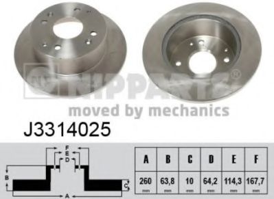 спирачен диск J3314025