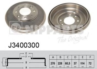 спирачен барабан J3400300