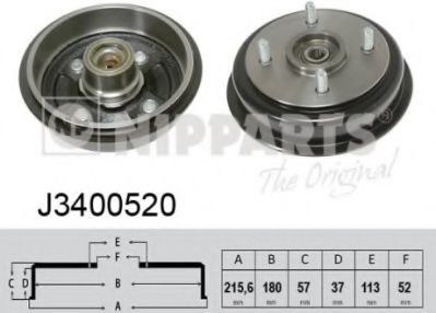 спирачен барабан J3400520
