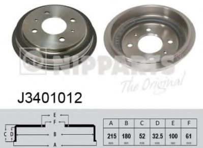 спирачен барабан J3401012