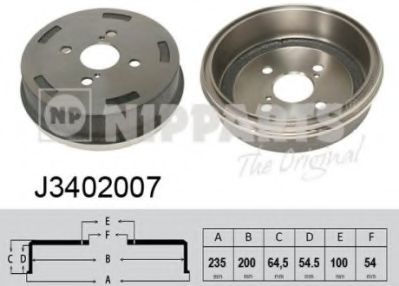 спирачен барабан J3402007