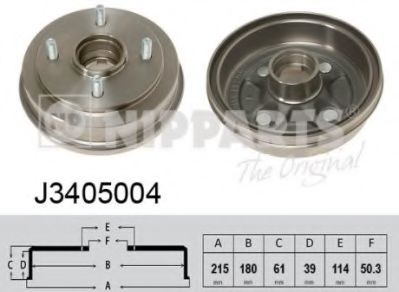 спирачен барабан J3405004