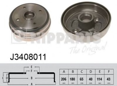 спирачен барабан J3408011