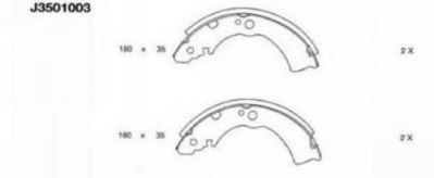 комплект спирачна челюст J3501003