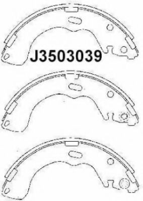 комплект спирачна челюст J3503039