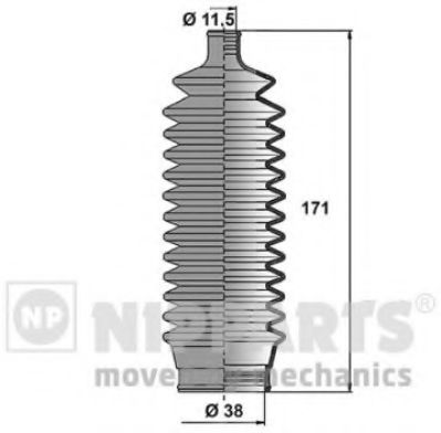 комплект маншон, кормилно управление N2843018