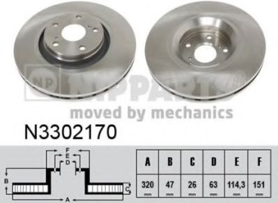 спирачен диск N3302170