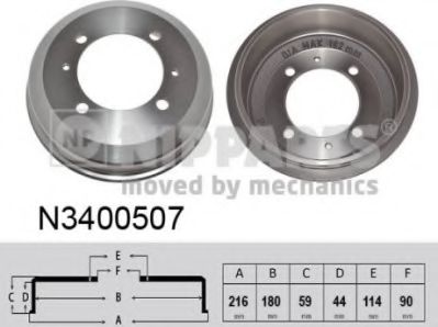 спирачен барабан N3400507