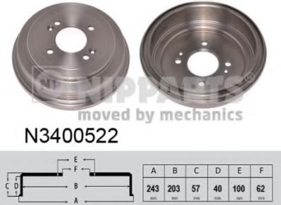 спирачен барабан N3400522