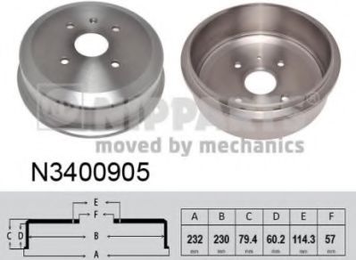спирачен барабан N3400905