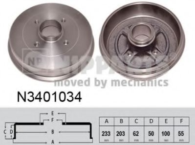 спирачен барабан N3401034