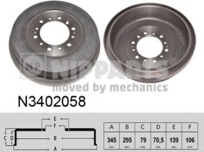 спирачен барабан N3402058