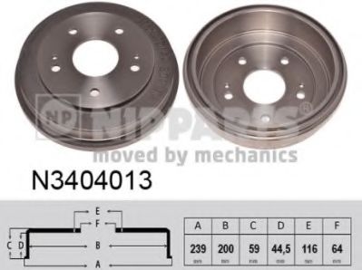 спирачен барабан N3404013