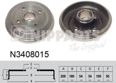 спирачен барабан N3408015